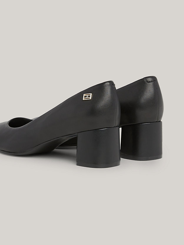 scarpe essential con tacco largo nero da donna tommy hilfiger