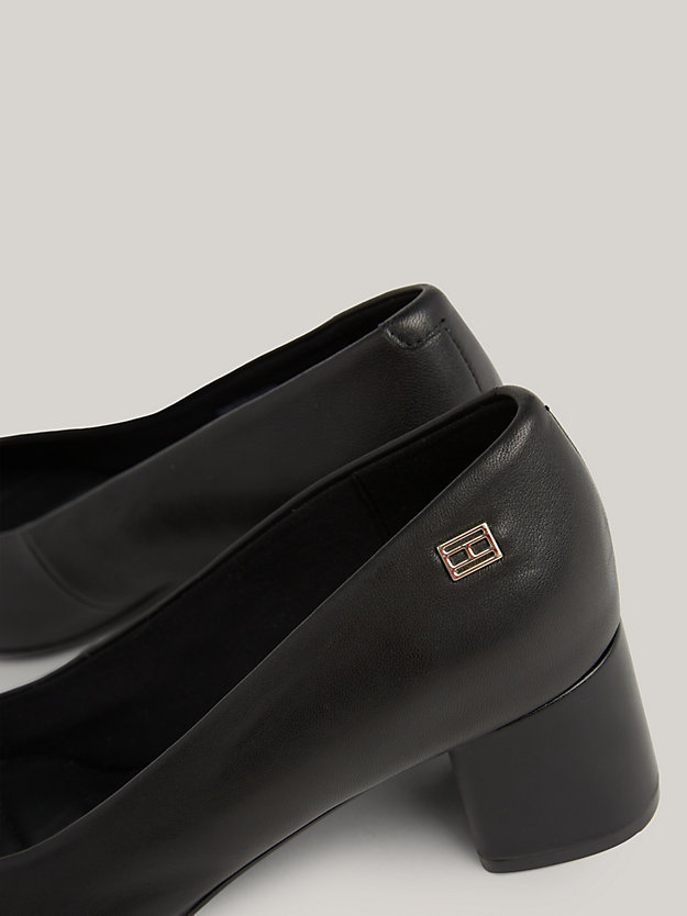 scarpe essential con tacco largo nero da donna tommy hilfiger