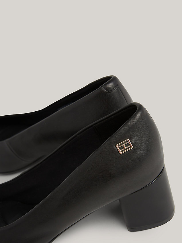 scarpe essential con tacco largo black da donna tommy hilfiger