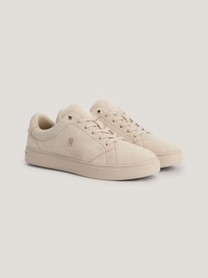 Tommy hilfiger on sale suede trainers