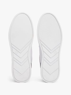 Tommy Hilfiger Essential Webbing Zapatillas De Cuero Blanco - ¡Compra A  Precios De Outlet!