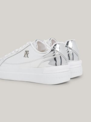 Tommy hilfiger best sale metallic back trainers