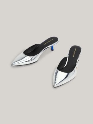 Pointed kitten shop heel mules