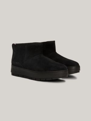 Tommy hilfiger black clearance suede boots