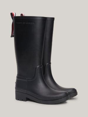 Tommy hilfiger signature 2025 tape buckle biker boots