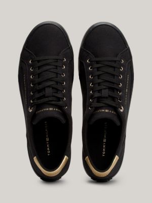 Tommy hilfiger 2024 black trainers