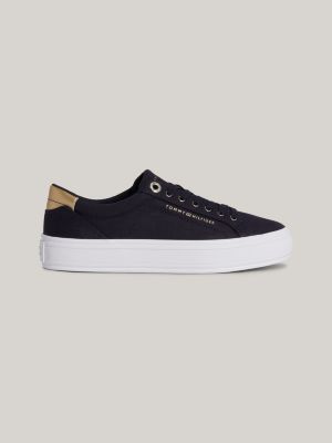 Tommy hilfiger hot sale gold sneakers