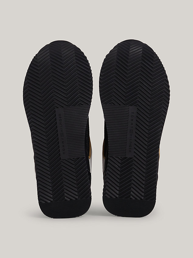 black essential elevated sneaker aus wildleder für damen - tommy hilfiger