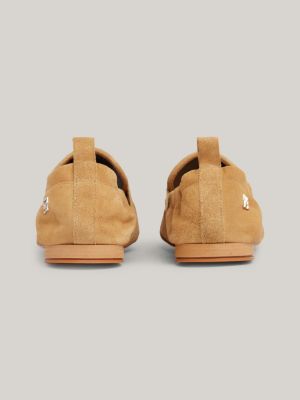 Rutschhemmender Mokassin-Loafer aus Wildleder | Khaki | Tommy Hilfiger