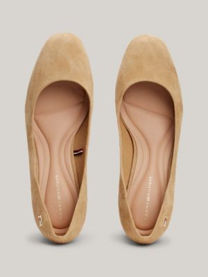 Pumps aus Wildleder mit Blockabsatz | Khaki | Tommy Hilfiger
