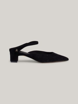 Black mules mid store heel