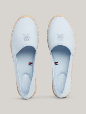 Embroidery Flat Espadrilles Blue Tommy Hilfiger