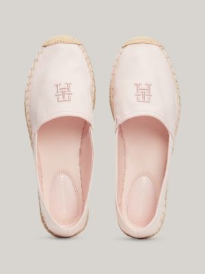 Embroidery Flat Espadrilles Pink Tommy Hilfiger