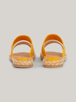 Yellow cheap espadrille sandals