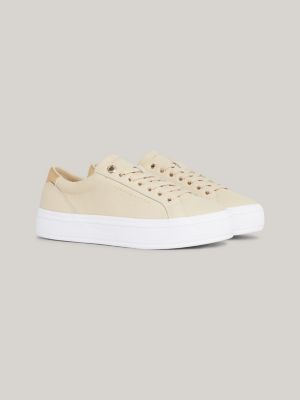 Canvas tommy hilfiger trainers hot sale womens