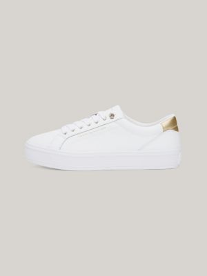 Tommy hilfiger metallic store panel platform trainers