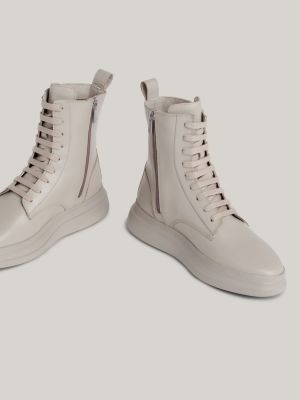 Grey flat outlet boots womens