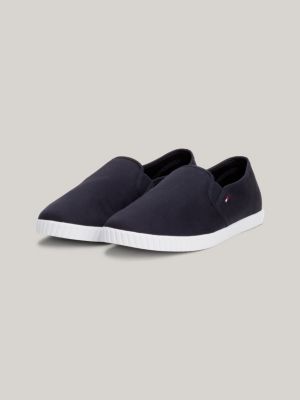 Essential Canvas Slip-On Trainers | Blue | Tommy Hilfiger