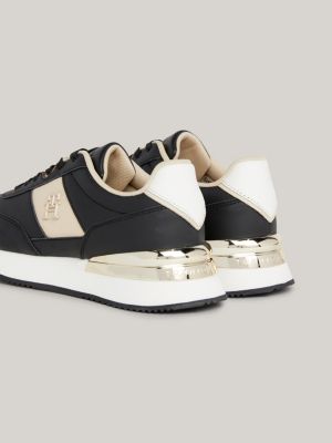 Tommy hilfiger cheap metallic city trainer