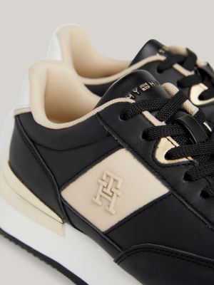 Tommy hilfiger metallic panel platform trainers new arrivals