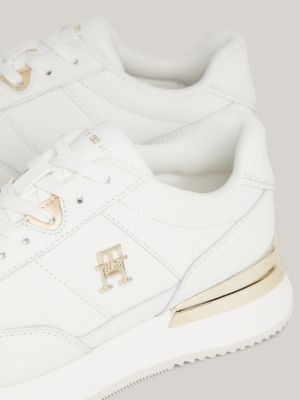 Leather tommy hilfiger trainers hot sale womens