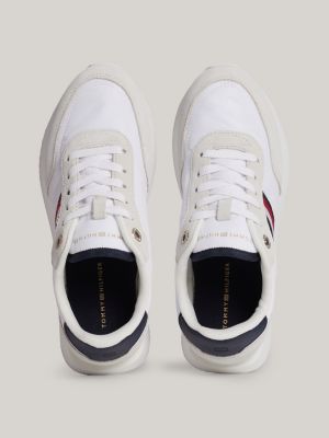 Tommy Hilfiger ESSENTIAL STRIPES - Zapatillas - white/blanco 