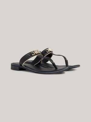 Tommy hilfiger hot sale black sandals