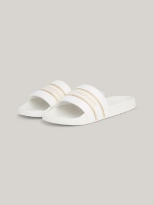 Tommy hilfiger pool slides hot sale women's