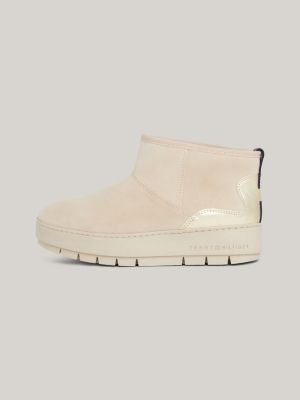 Metallic snow shop boots