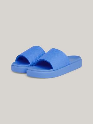 Blue tommy cheap hilfiger slides