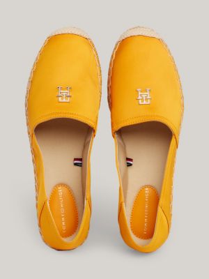 Satin Flat Espadrilles | Orange | Tommy Hilfiger