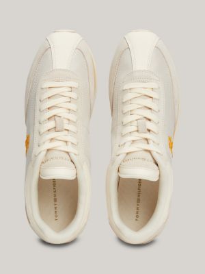 Tommy hilfiger white hot sale heritage runner trainers