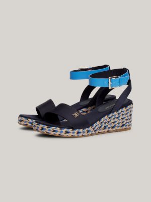 Blue store wedge sandal