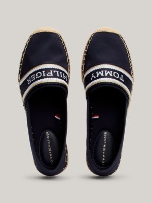 Hilfiger Monotype Logo Webbing Espadrilles | Blue | Tommy Hilfiger