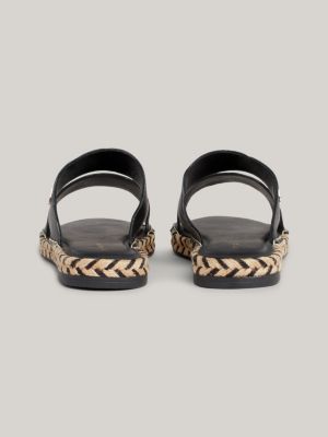 Flat discount espadrille slides