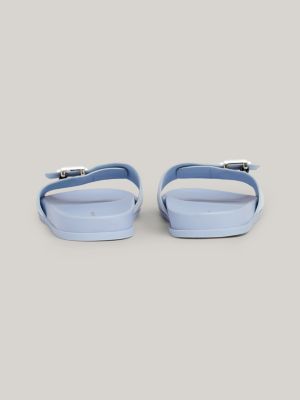 TH Monogram Wildledersandale mit Schnalle | Blau | Tommy Hilfiger