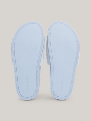 TH Monogram Wildledersandale mit Schnalle | Blau | Tommy Hilfiger