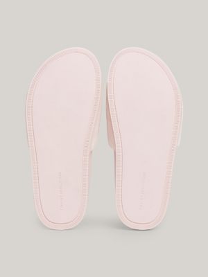 TH Monogram Wildledersandale mit Schnalle | Rosa | Tommy Hilfiger