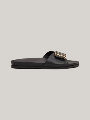 Tommy hilfiger women's on sale black flip flops