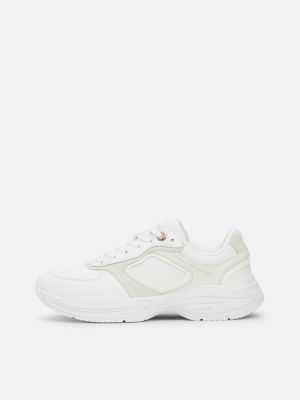 zapatillas deportivas con suela gruesa blanco de mujeres tommy hilfiger