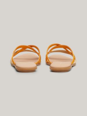 Womens orange sales flat sandals