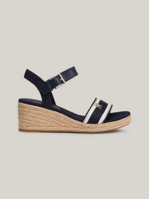 Tommy Hilfiger BASIC OPEN TOE HIGH WEDGE Beige - Envío gratis