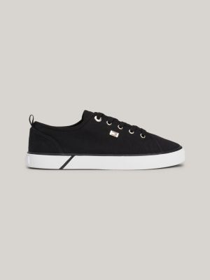 Tommy hilfiger canvas sale trainers