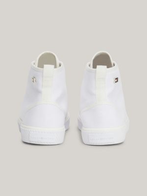 Tommy hilfiger best sale white high tops