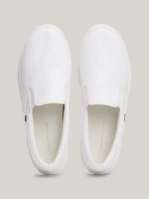 Tommy hilfiger white cheap canvas shoes