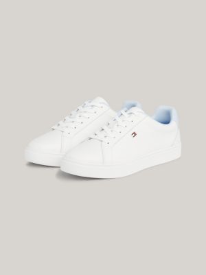 Tommy hilfiger white flag on sale trainers