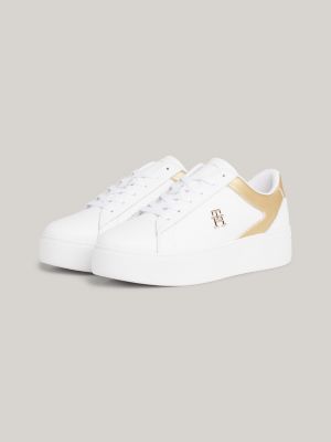 Tommy hilfiger sale white trainers womens