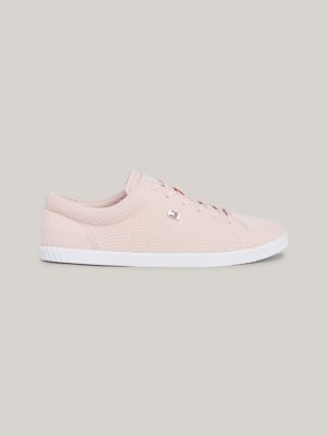 Essential Lace-Up Knit Trainers | Pink | Tommy Hilfiger