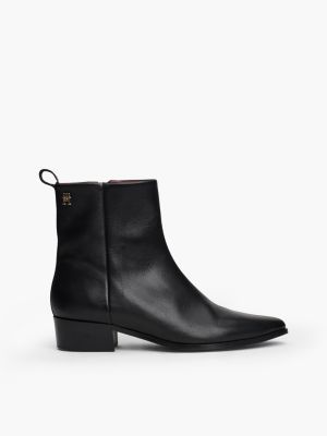 Black boots tommy hilfiger online