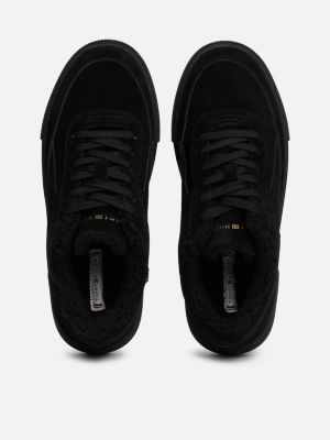 Black high top suede sneakers online